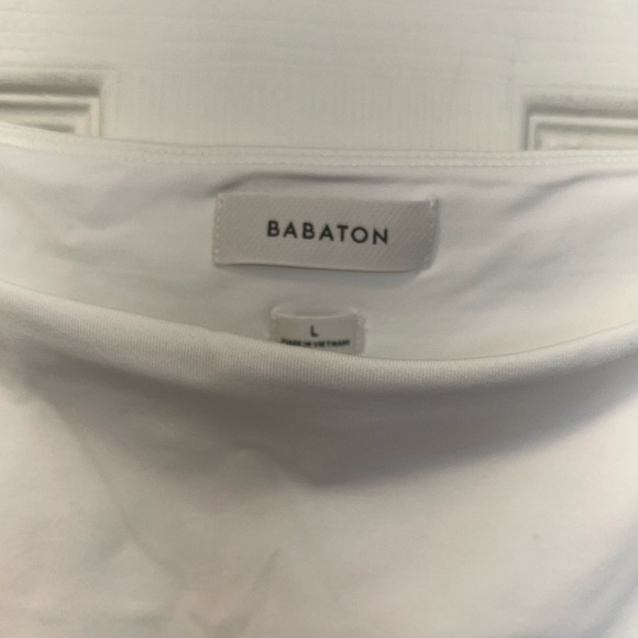 Babaton Contour Square Neck Bodysuit Long Sleeve Cream Ivory Women's Size large - Picture 3 of 4